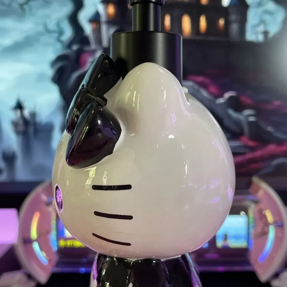 Hello Kitty Soap Pump Lotion Dispenser WhiteBlack 2024 Sanrio Halloween Skeleton